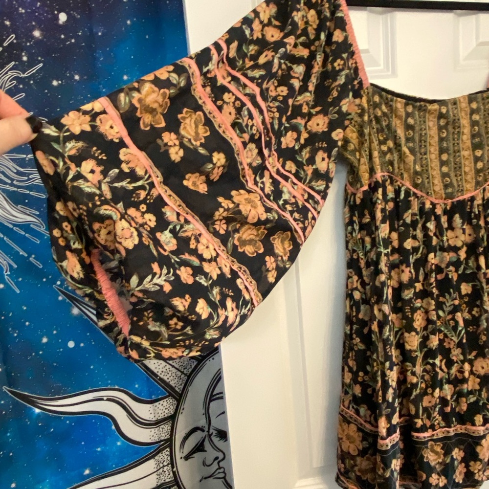Floral Bohemian Off-Shoulder Top